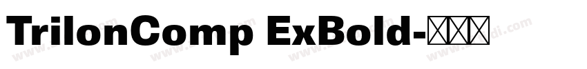 TrilonComp ExBold字体转换